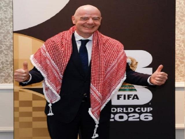 إنفانتينو يشيد بالشماغ الأردني: رمز التراث الثقافي العريق